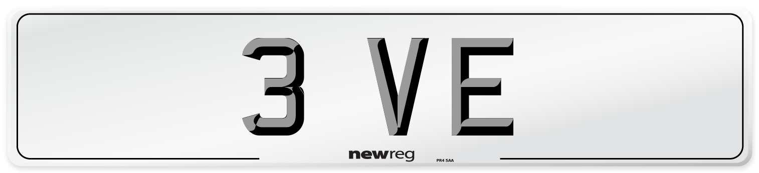 3 VE Front Number Plate