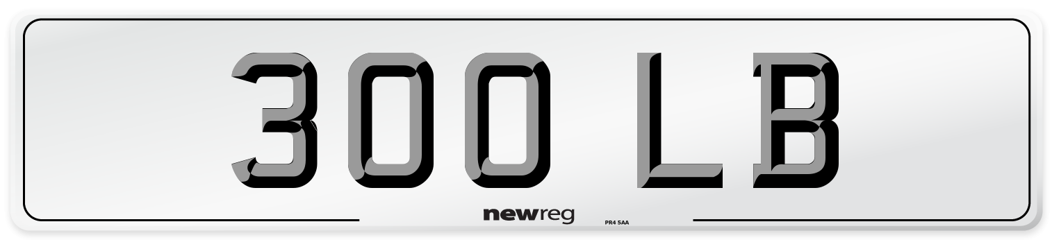 300 LB Front Number Plate