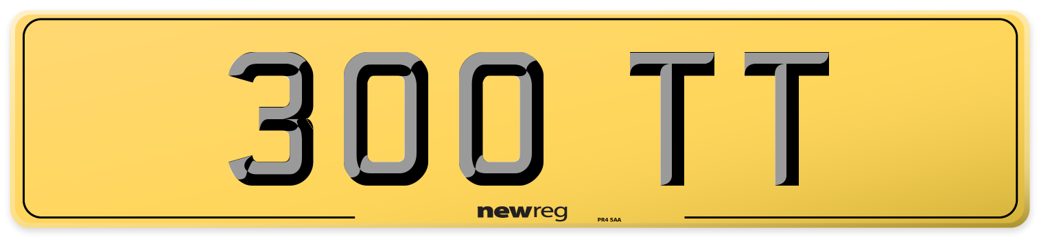 300 TT Rear Number Plate