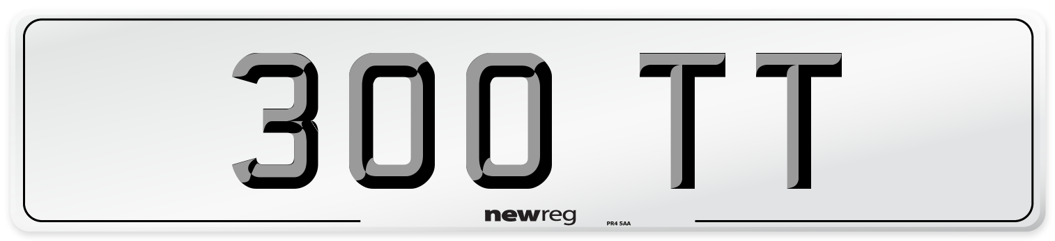 300 TT Front Number Plate