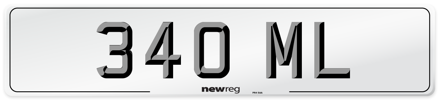 340 ML Front Number Plate