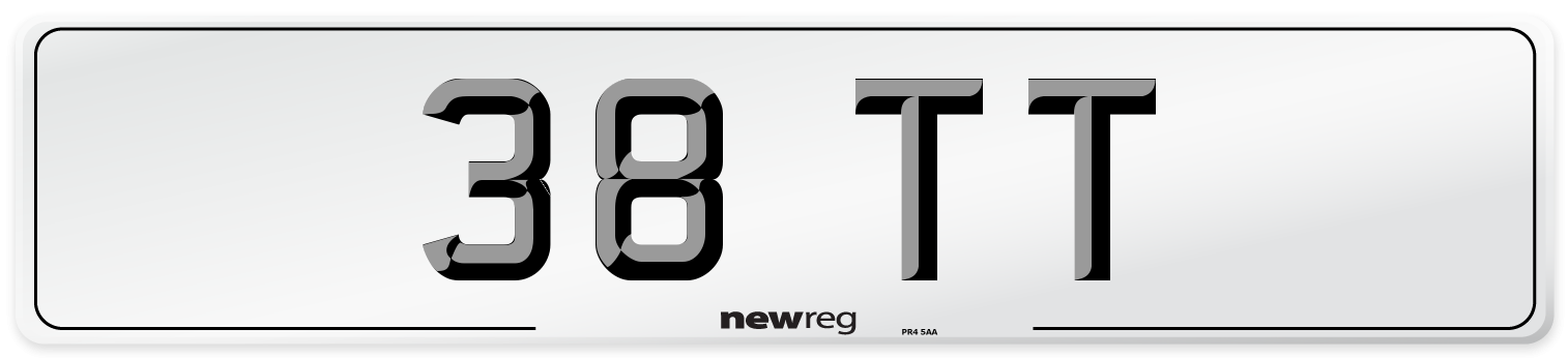 38 TT Front Number Plate