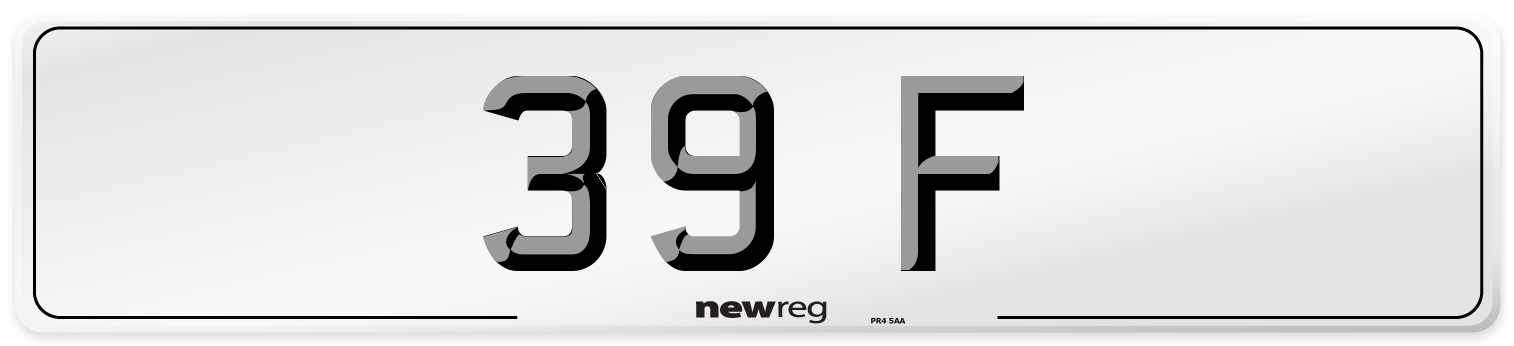 39 F Front Number Plate