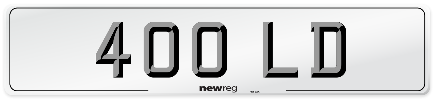 400 LD Front Number Plate
