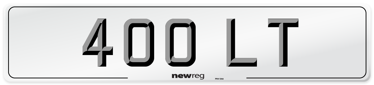 400 LT Front Number Plate