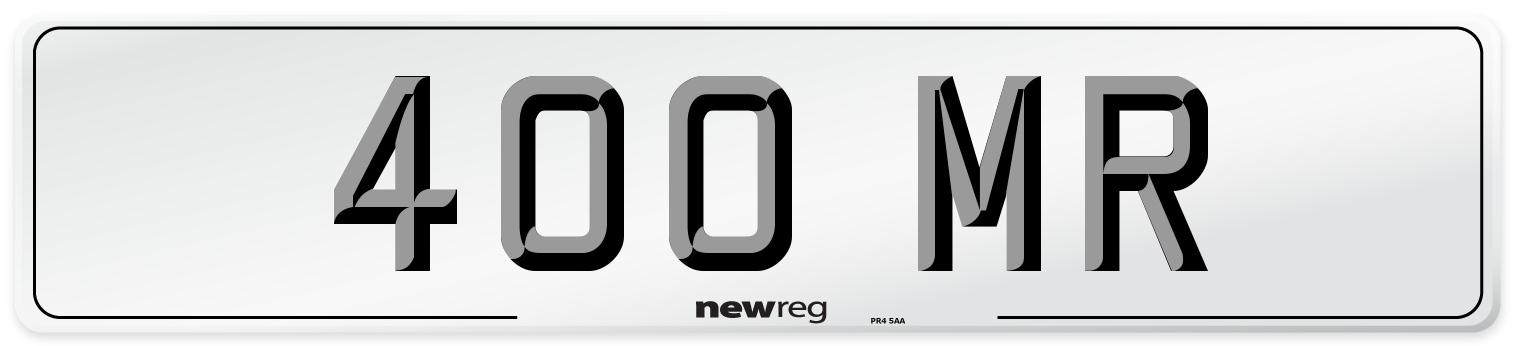 400 MR Front Number Plate