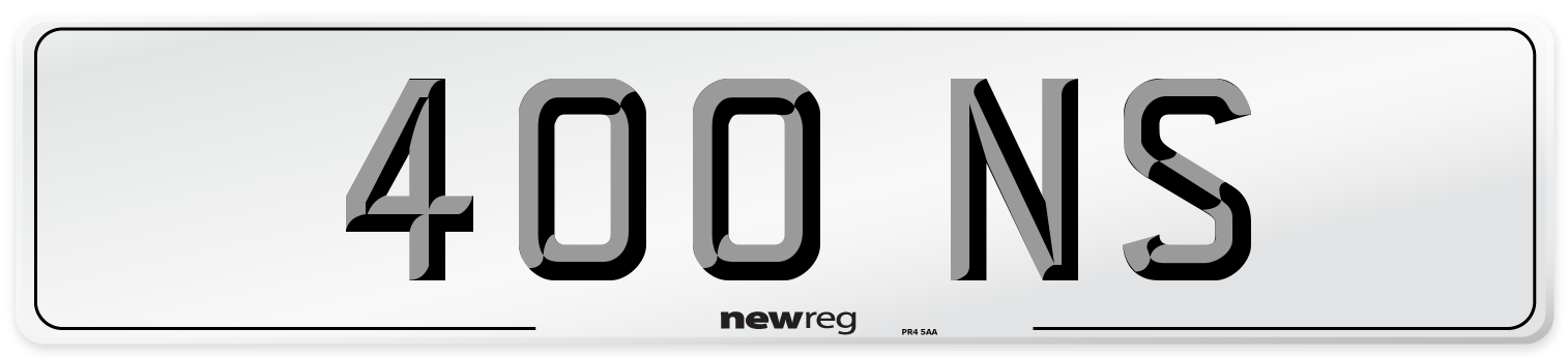 400 NS Front Number Plate