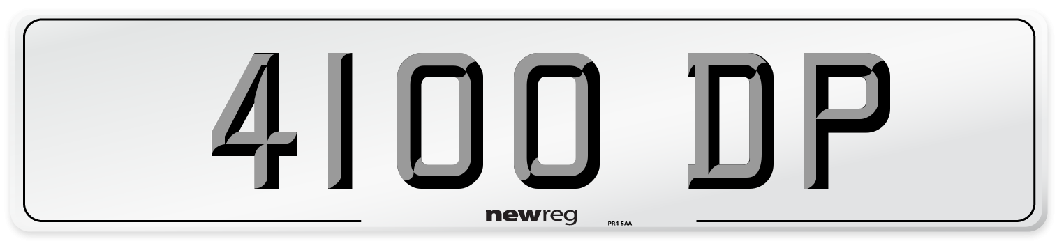 4100 DP Front Number Plate