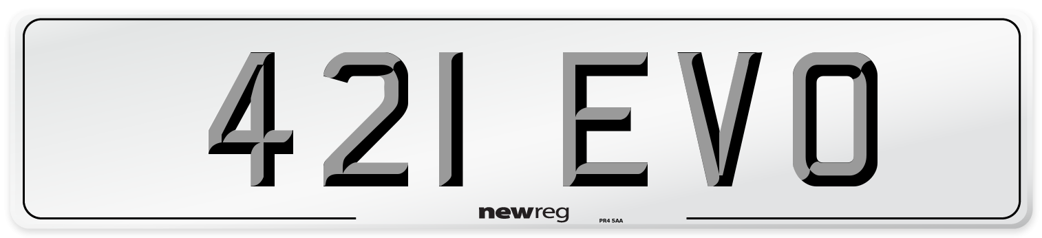 421 EVO Front Number Plate