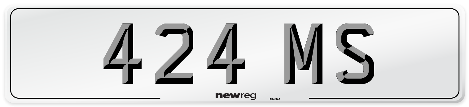 424 MS Front Number Plate