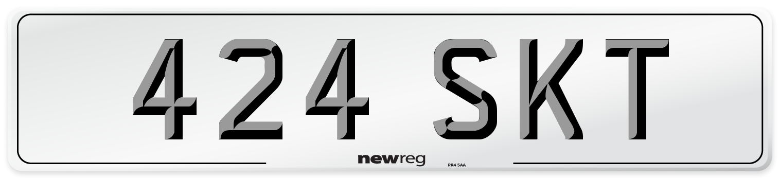 424 SKT Front Number Plate