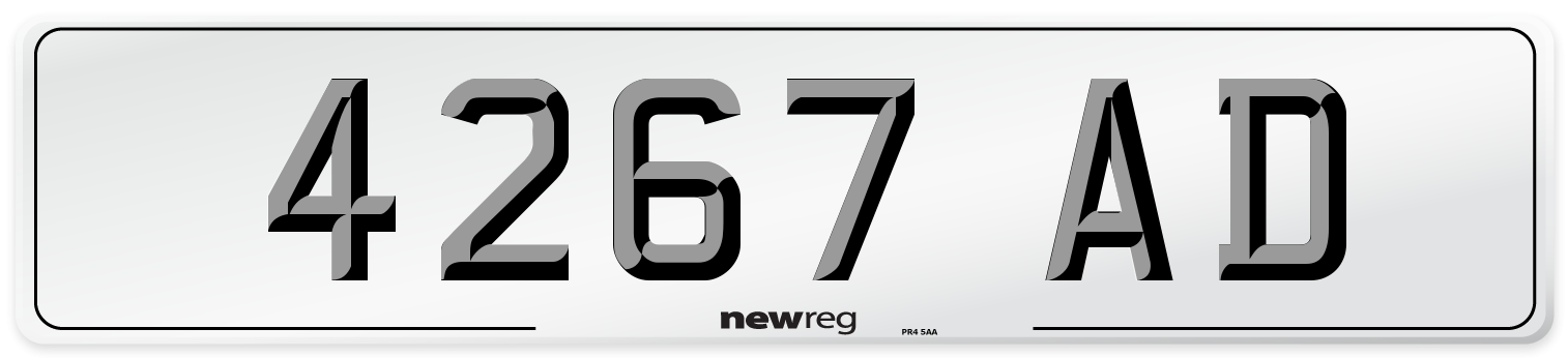 4267 AD Front Number Plate