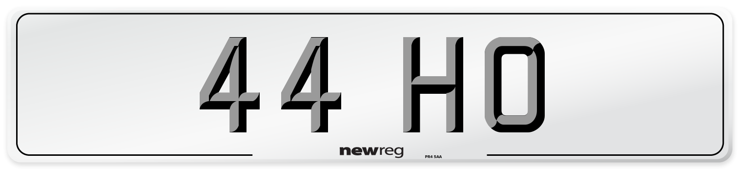 44 HO Front Number Plate