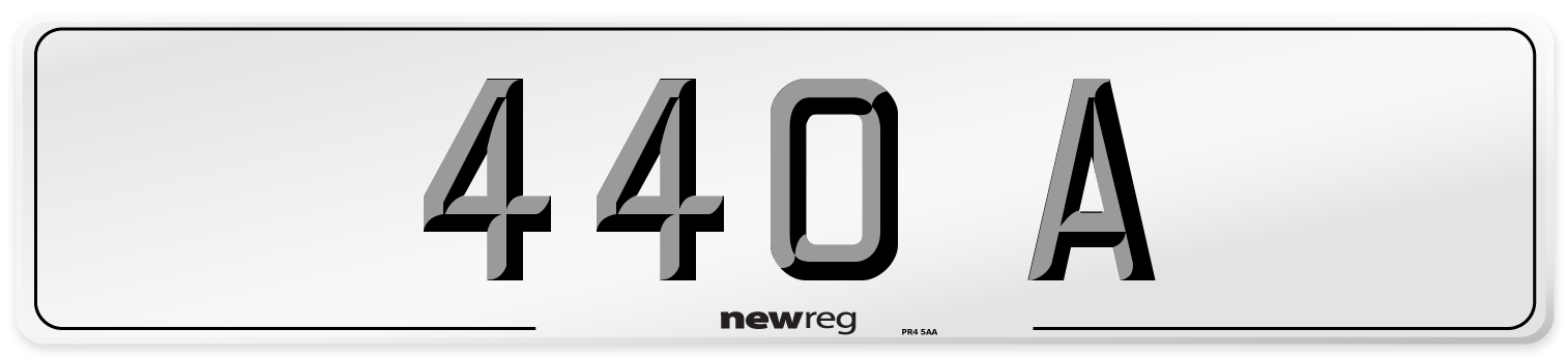 440 A Front Number Plate