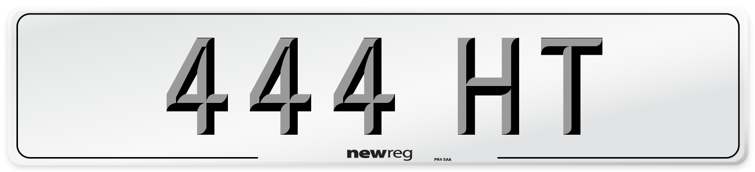 444 HT Front Number Plate