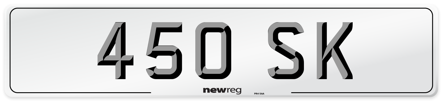 450 SK Front Number Plate
