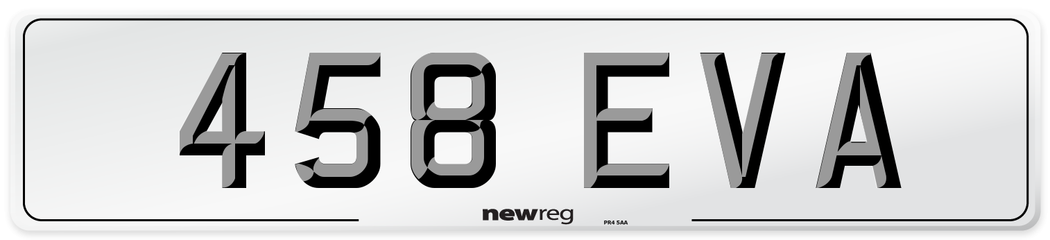 458 EVA Front Number Plate