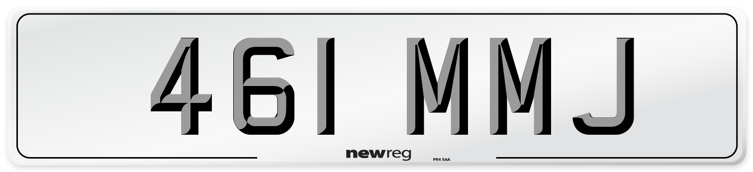 461 MMJ Front Number Plate