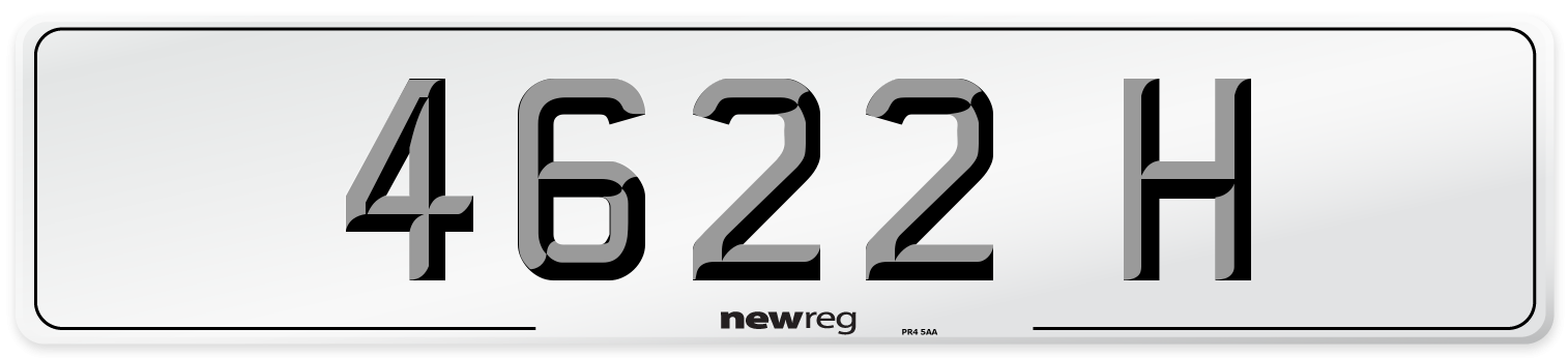 4622 H Front Number Plate