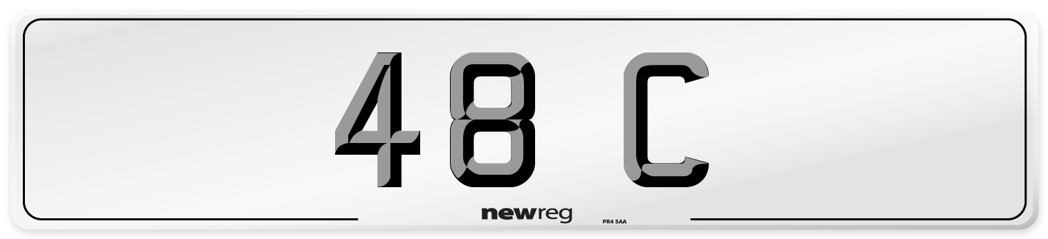 48 C Front Number Plate