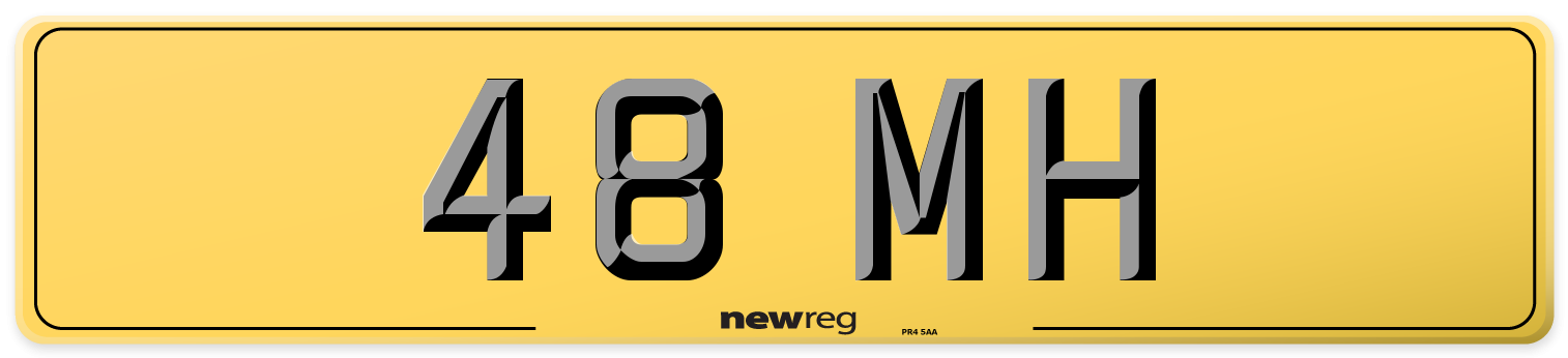 48 MH Rear Number Plate