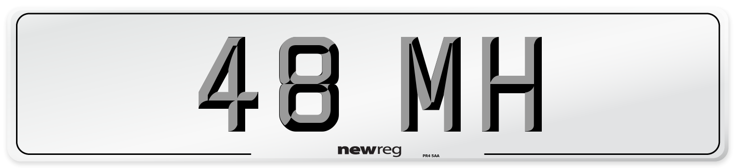 48 MH Front Number Plate
