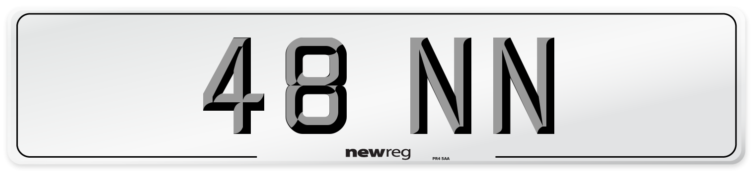 48 NN Front Number Plate