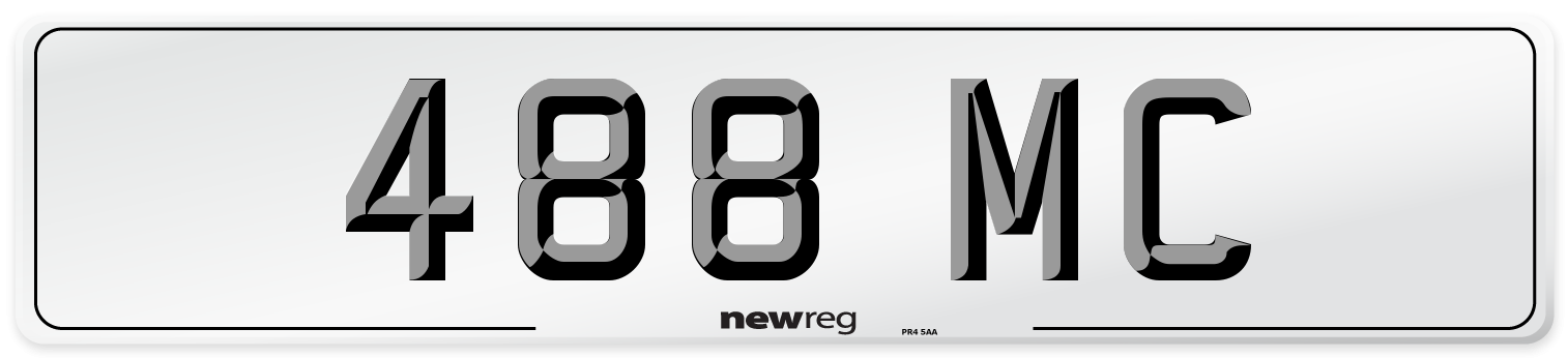 488 MC Front Number Plate