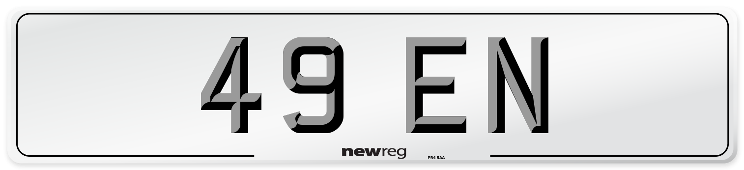 49 EN Front Number Plate