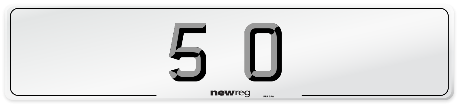 5 O Front Number Plate