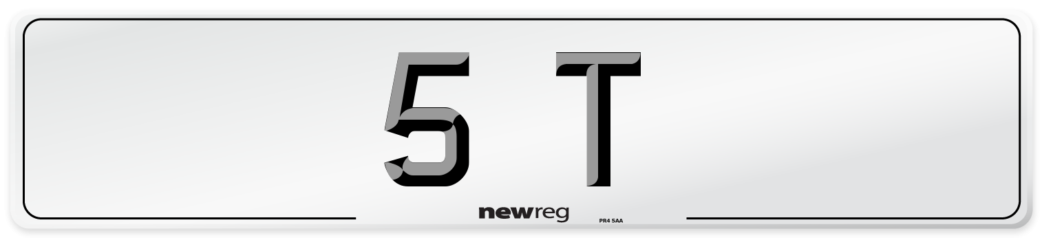 5 T Front Number Plate