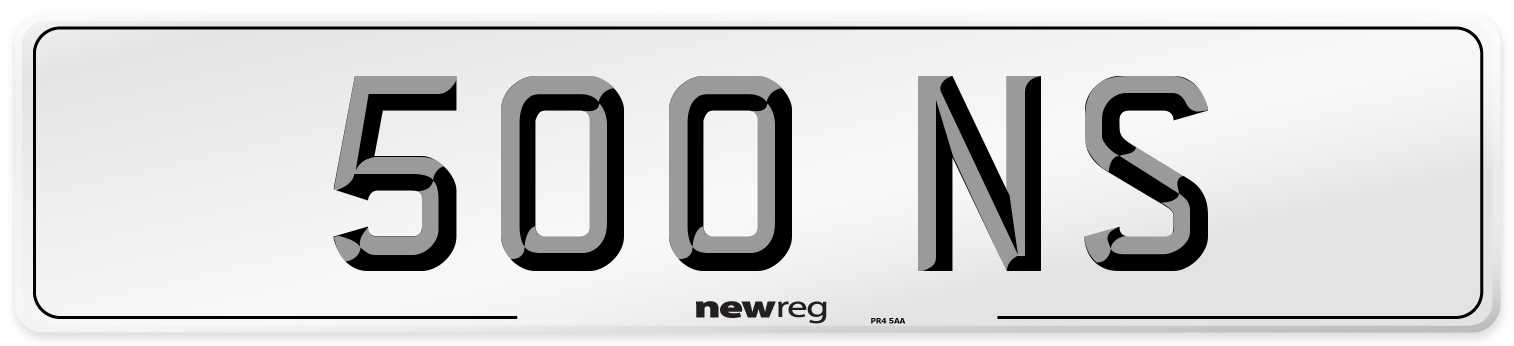 500 NS Front Number Plate