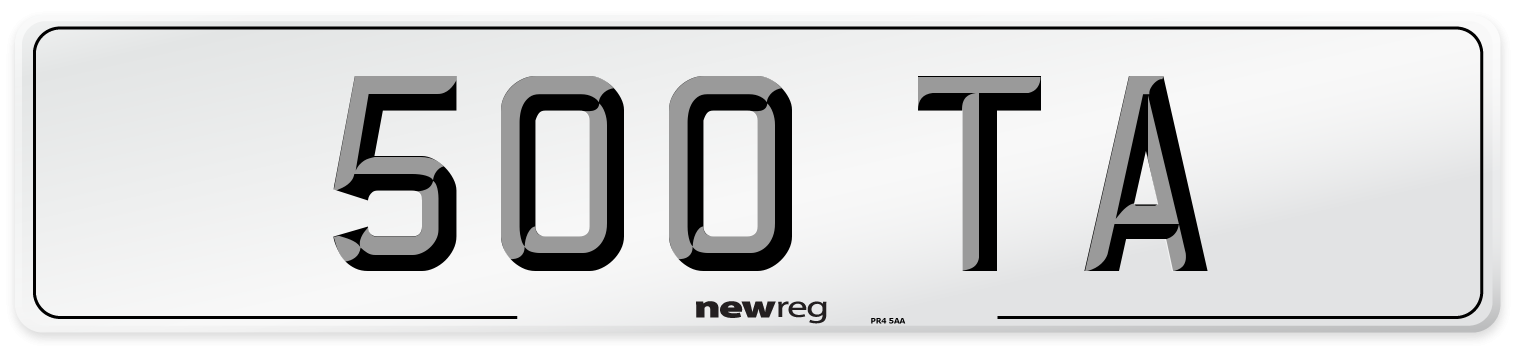 500 TA Front Number Plate
