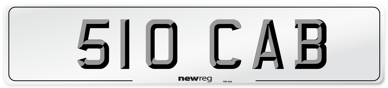 510 CAB Front Number Plate