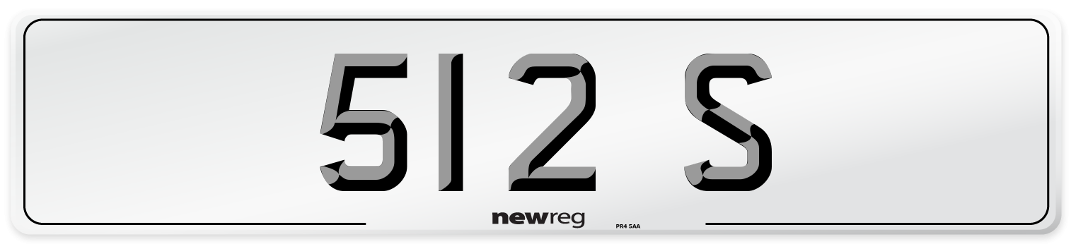 512 S Front Number Plate