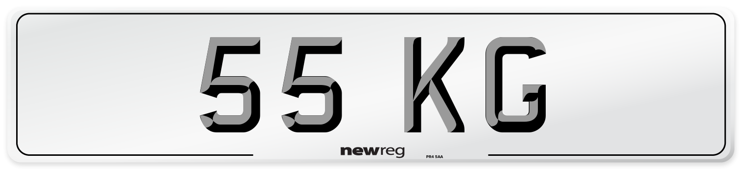 55 KG Front Number Plate