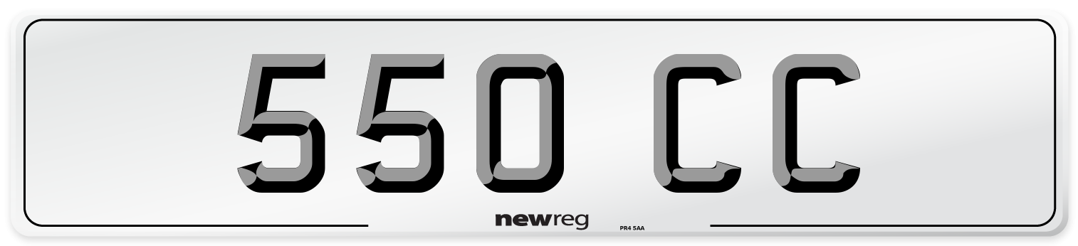 550 CC Front Number Plate
