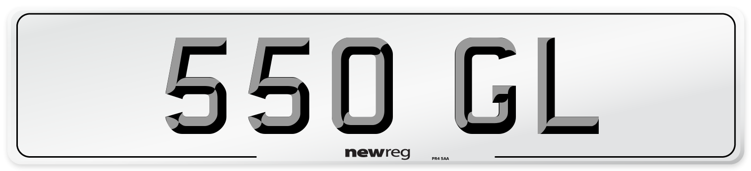 550 GL Front Number Plate