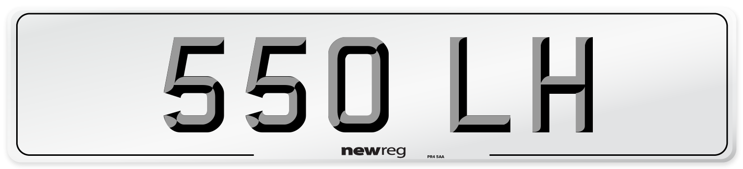 550 LH Front Number Plate