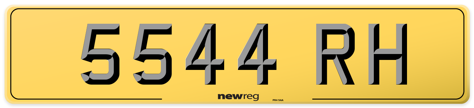 5544 RH Rear Number Plate