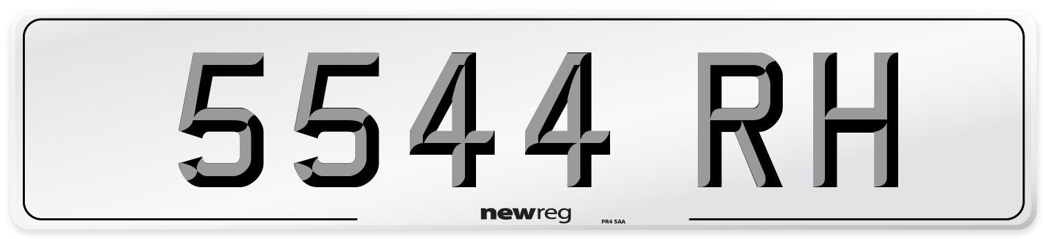 5544 RH Front Number Plate