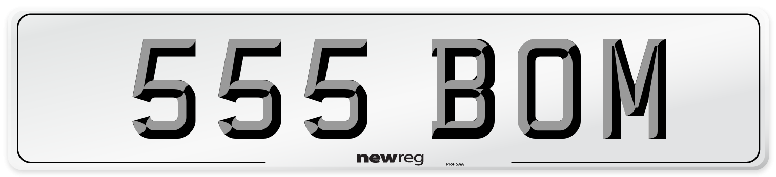 555 BOM Front Number Plate