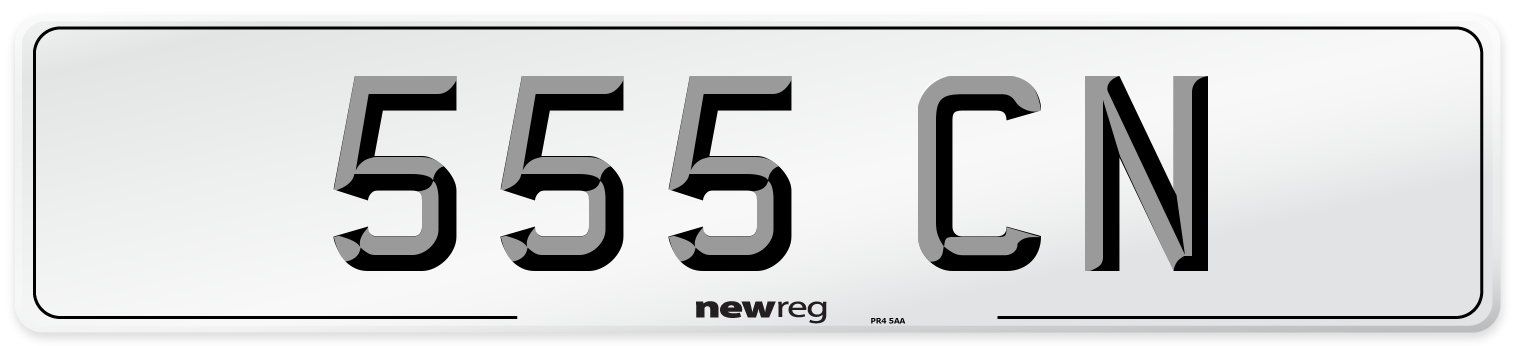 555 CN Front Number Plate