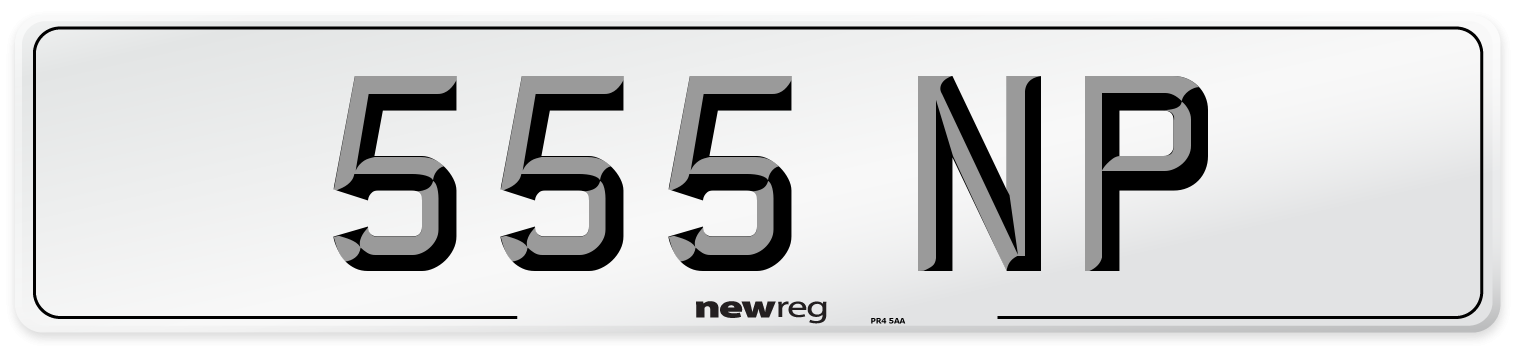 555 NP Front Number Plate