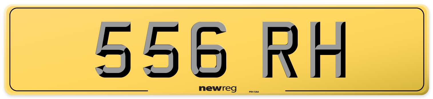 556 RH Rear Number Plate