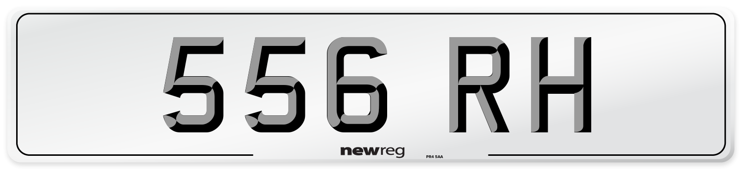 556 RH Front Number Plate