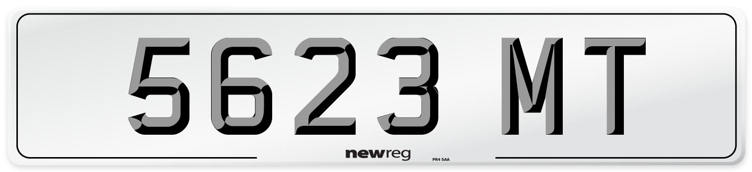 5623 MT Front Number Plate