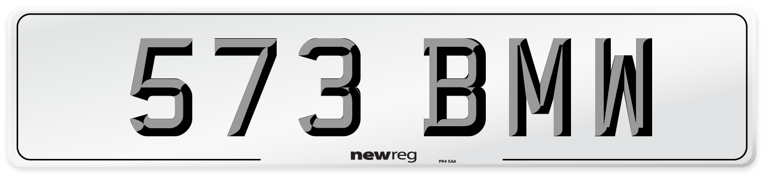 573 BMW Front Number Plate