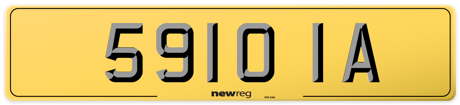 5910 IA Rear Number Plate