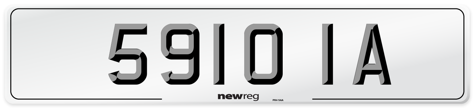 5910 IA Front Number Plate